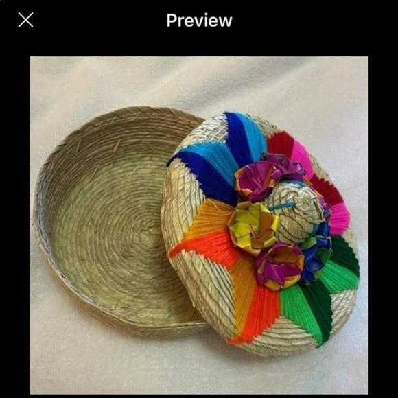 Tortillera Multicolors  Hand Made Small - Picture 3 of 6